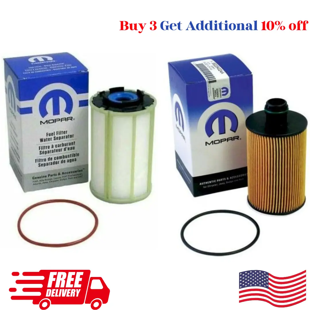Engine Oil Filter 68492616AA Fuel/Water Separator Filter Kit 68235275AB