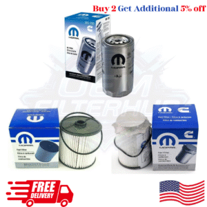 Fuel Filter 68157291AA - Fuel/Water Separator Filter Kit 68436631AA - Engine Oil Filter 05083285AA