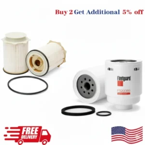 Fleetguard FS43255 – FS20089, Water Separator Fuel Filter Kit, Dodge Ram 2500-5500 Diesel Fuel Filter, Best 6.7L Cummins Diesel Engine