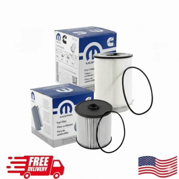 Mopar 68157291AA – 68436631AA, Water Separator Fuel Filter Kit, Dodge Ram 2500-3500 Diesel Fuel Filter, Best 6.7L Cummins Diesel Engine