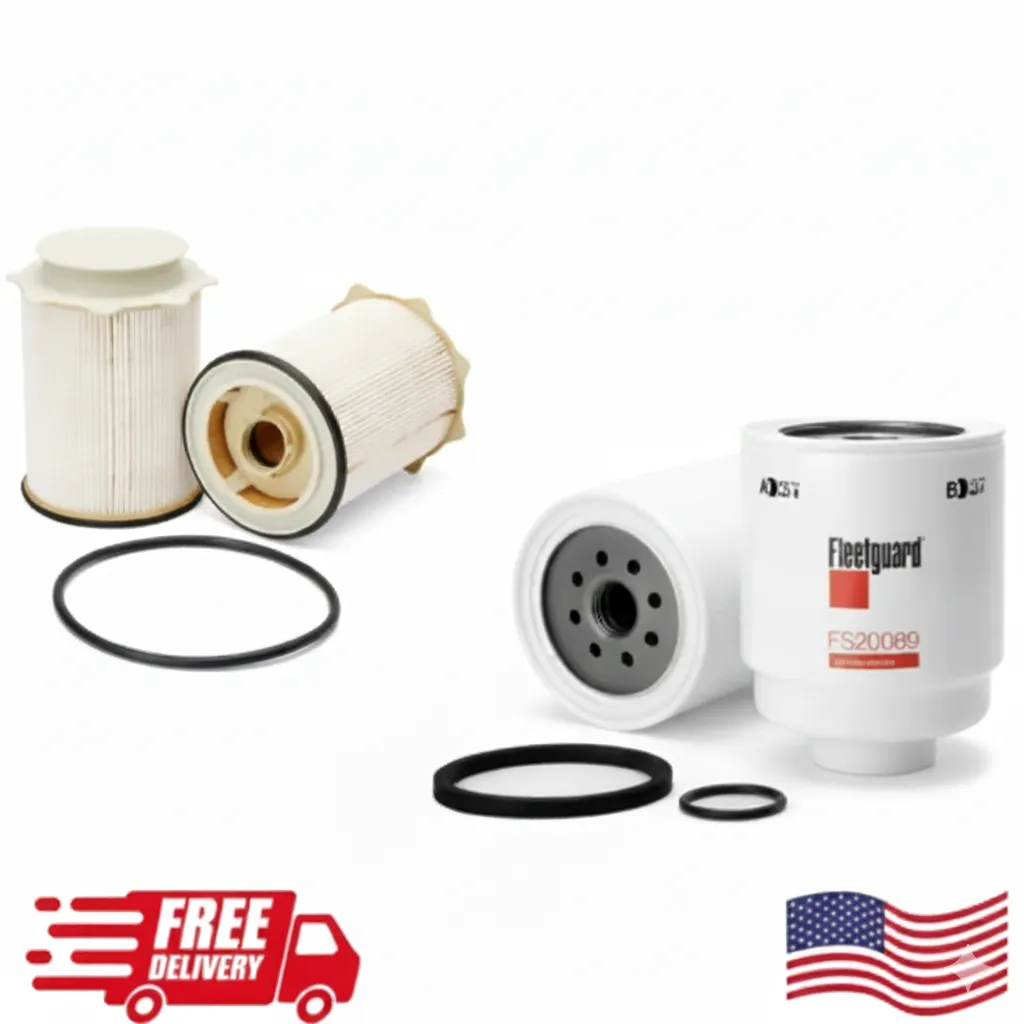 Fleetguard FS43255 – FS20089, Water Separator Fuel Filter Kit, Dodge Ram 2500-5500 Diesel Fuel Filter, Best 6.7L Cummins Diesel Engine