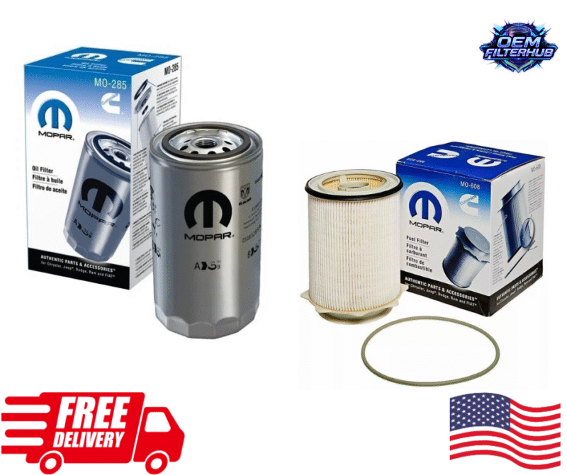 Mopar 05083285AA - 68065608AB Fuel Filter, Cartridge-Style, Dodge Ram 2500-5500 Diesel, 6.7L Cummins Engine, OEM