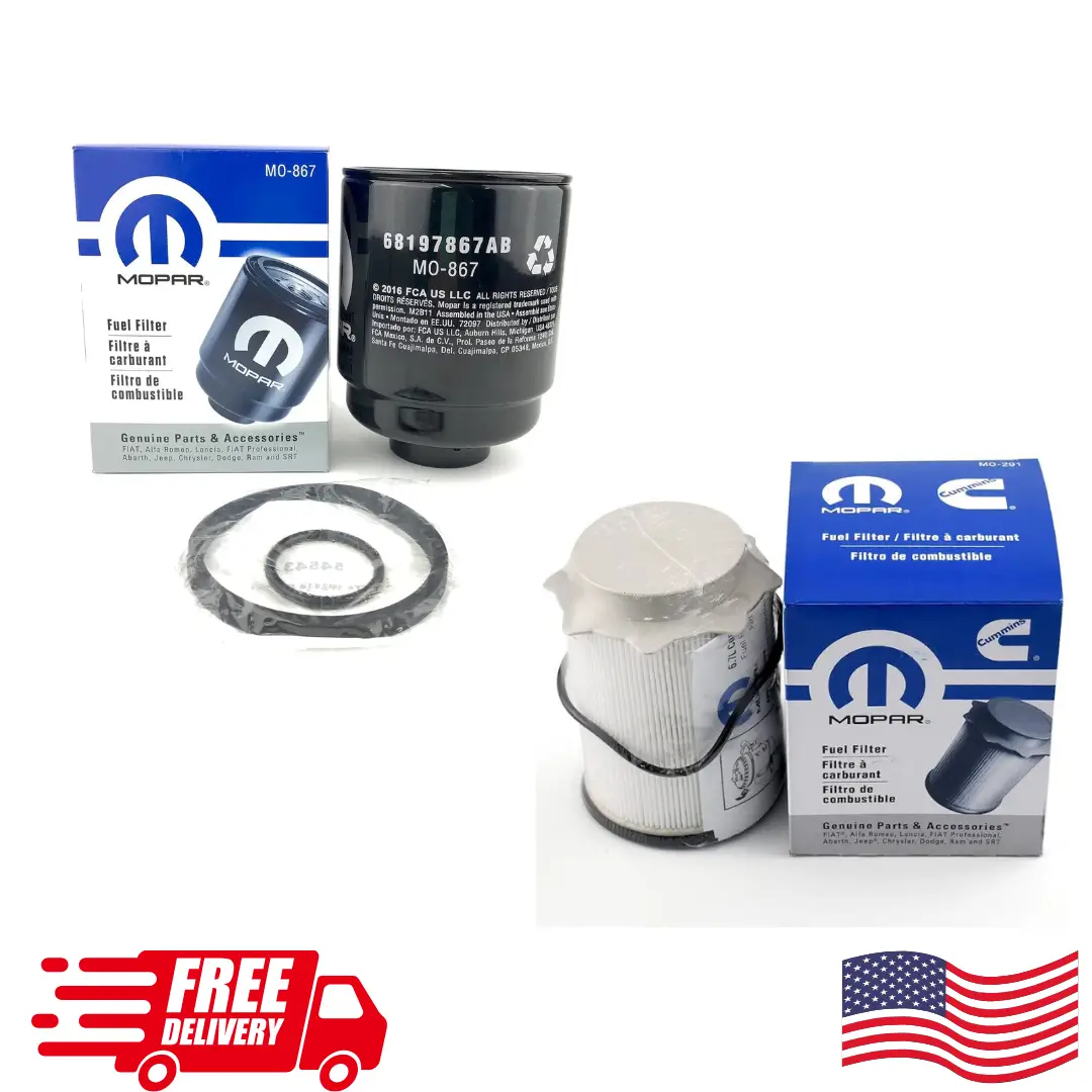 Fuel/Water Separator Filter Kit 68197867AB 2013-2018 RAM   Fuel Filter 68157291AA 2013-2024 RAM
