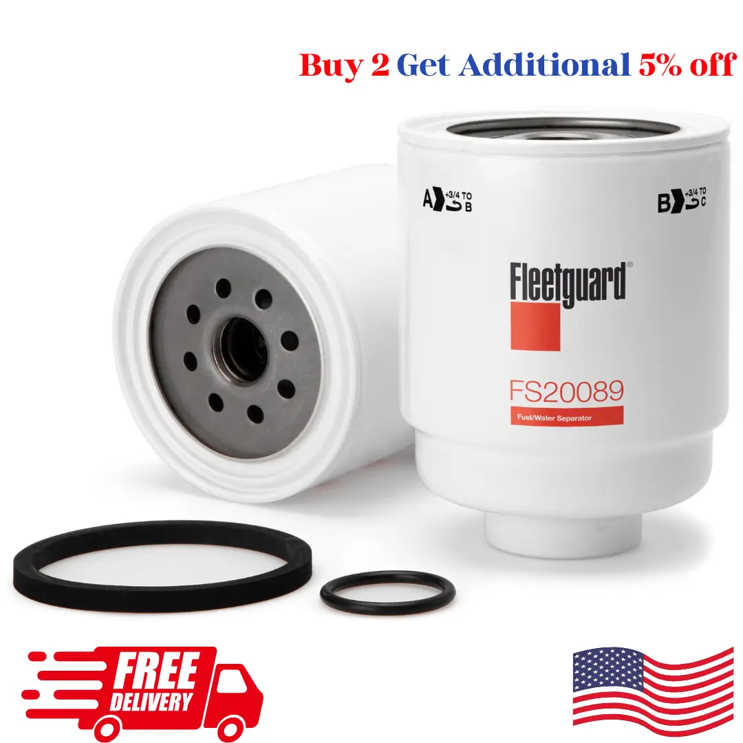 Buy 2 Get 5% discount | Fleetguard FS20089 – 68197867AA, Water Separator Fuel Filter, Dodge Ram 2500-5500 Diesel Fuel Filter, Best 6.7L Cummins Diesel Engine.